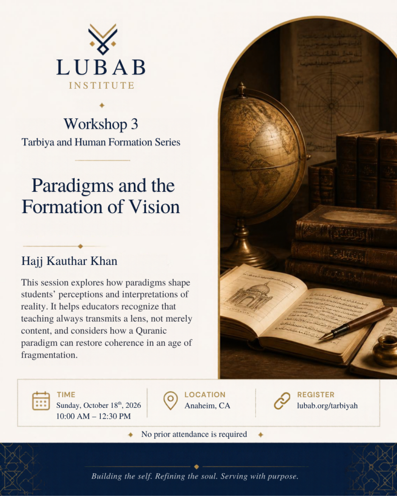 Fitrah, Schema, & the Early Architecture of the Self